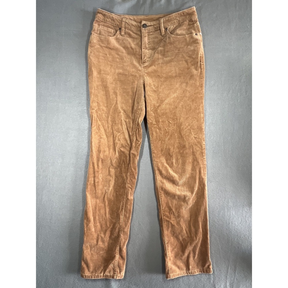 Style & Co‎ Women's Size 10 Regular Brown Corduroy Straight Leg Pants Casual